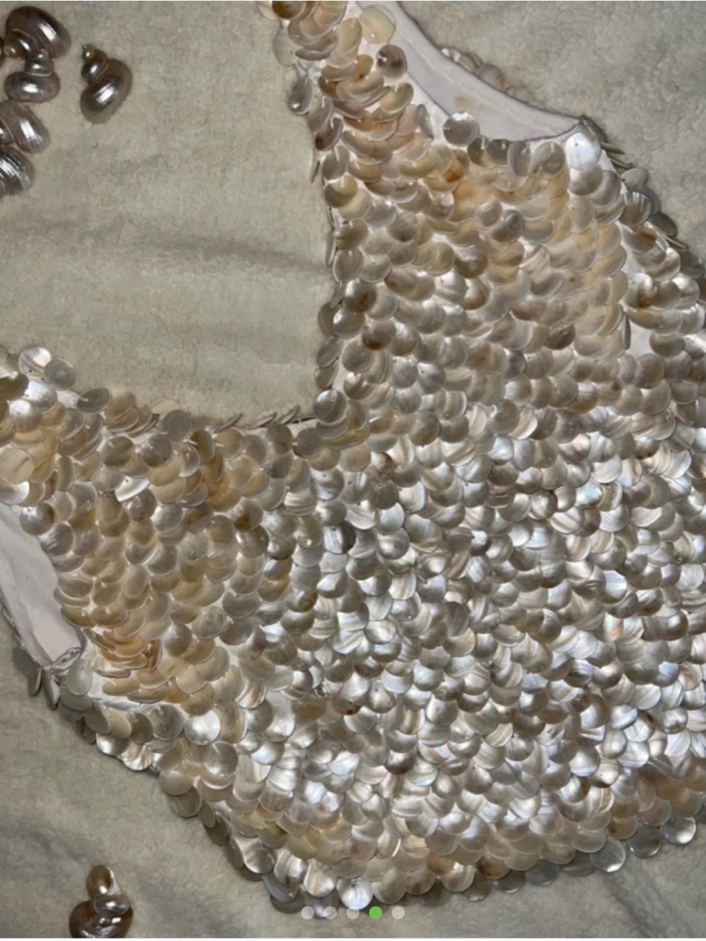 Unique Ivory Seashell Tank Top - Picture 4 of 5